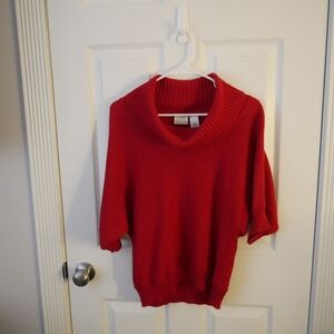 Kim Rogers Red Turtleneck Sweater